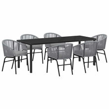 Tuin Eettafelset 7 Pcs Antraciet Gepoedercoat Staal