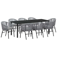 Tuin Eettafelset 9 Pcs Antraciet Gepoedercoat Staal