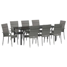Tuin Eettafelset 5 Pcs Grijs Gepoedercoat Staal