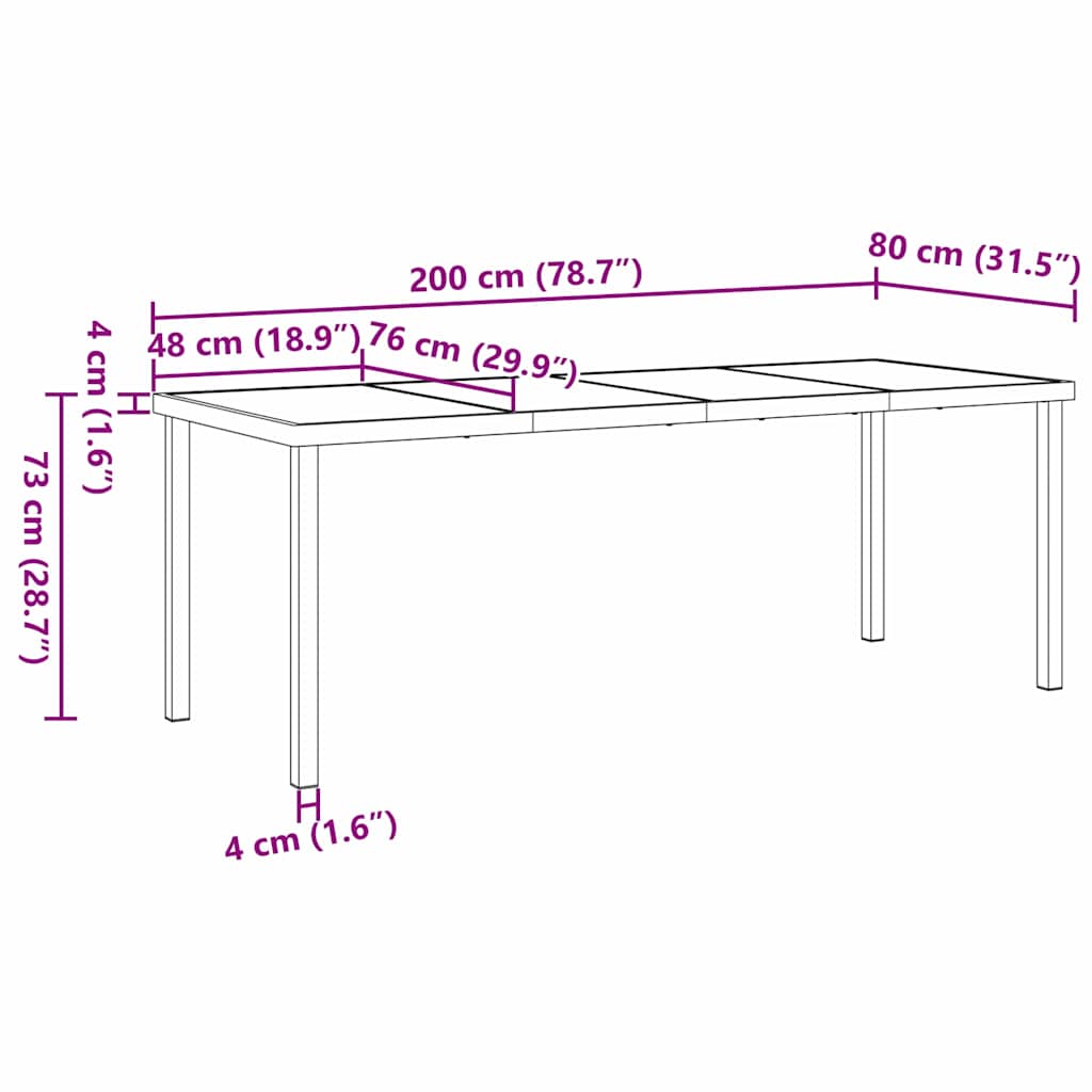 Tuin eettafelset met kussen 9 pcs Zwart Gepoedercoat staal