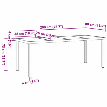 Tuin eettafelset met kussen 9 pcs Zwart Gepoedercoat staal
