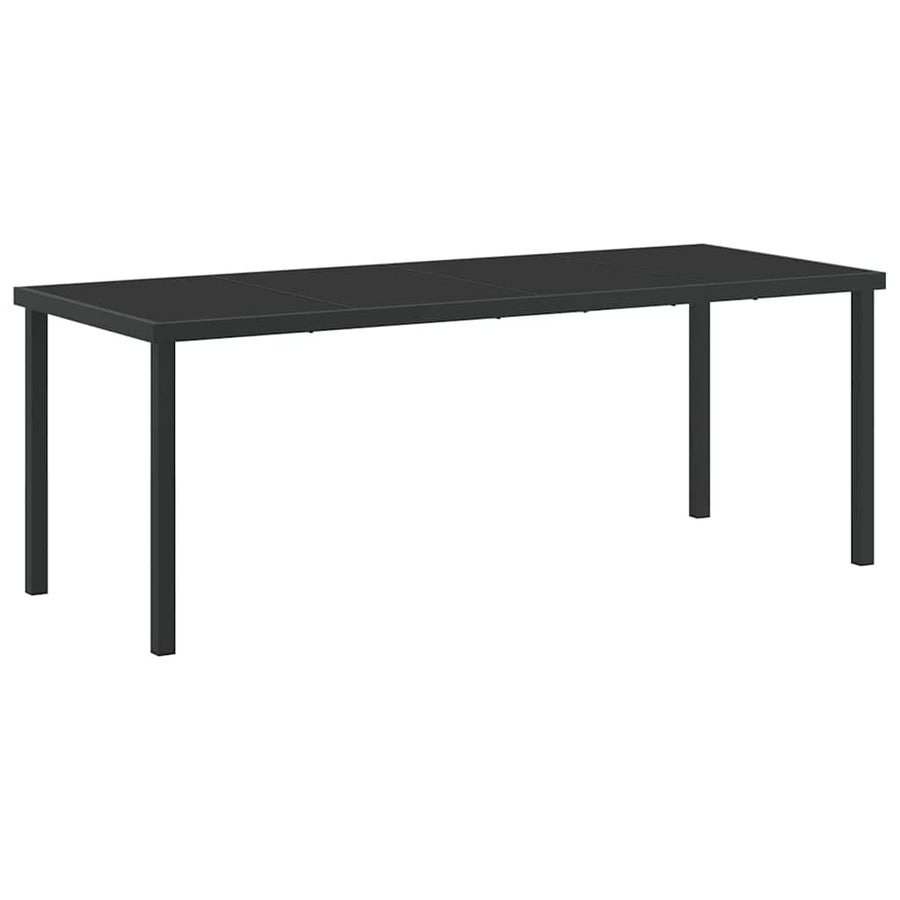 Tuin Eettafelset Met Kussen 7 Pcs Zwart Poly Rattan