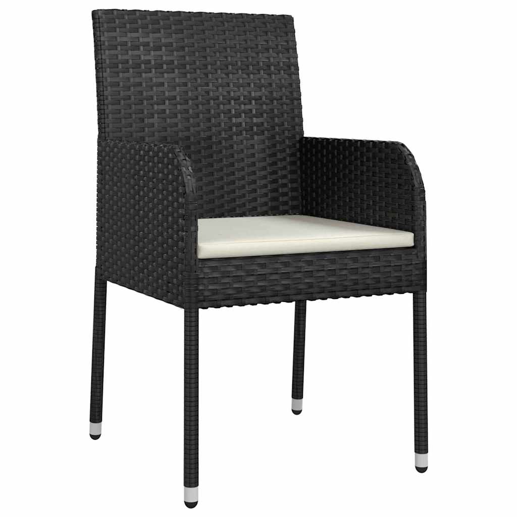 Tuin Eetset Met Kussen 7 Pcs Poly Riet 6-persoons