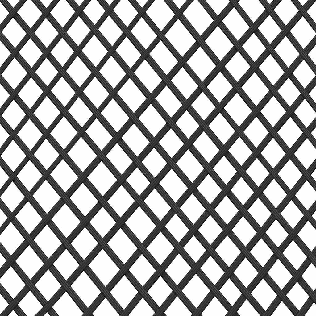 Tuin eettafelset 5 pcs Zwart poly rattan