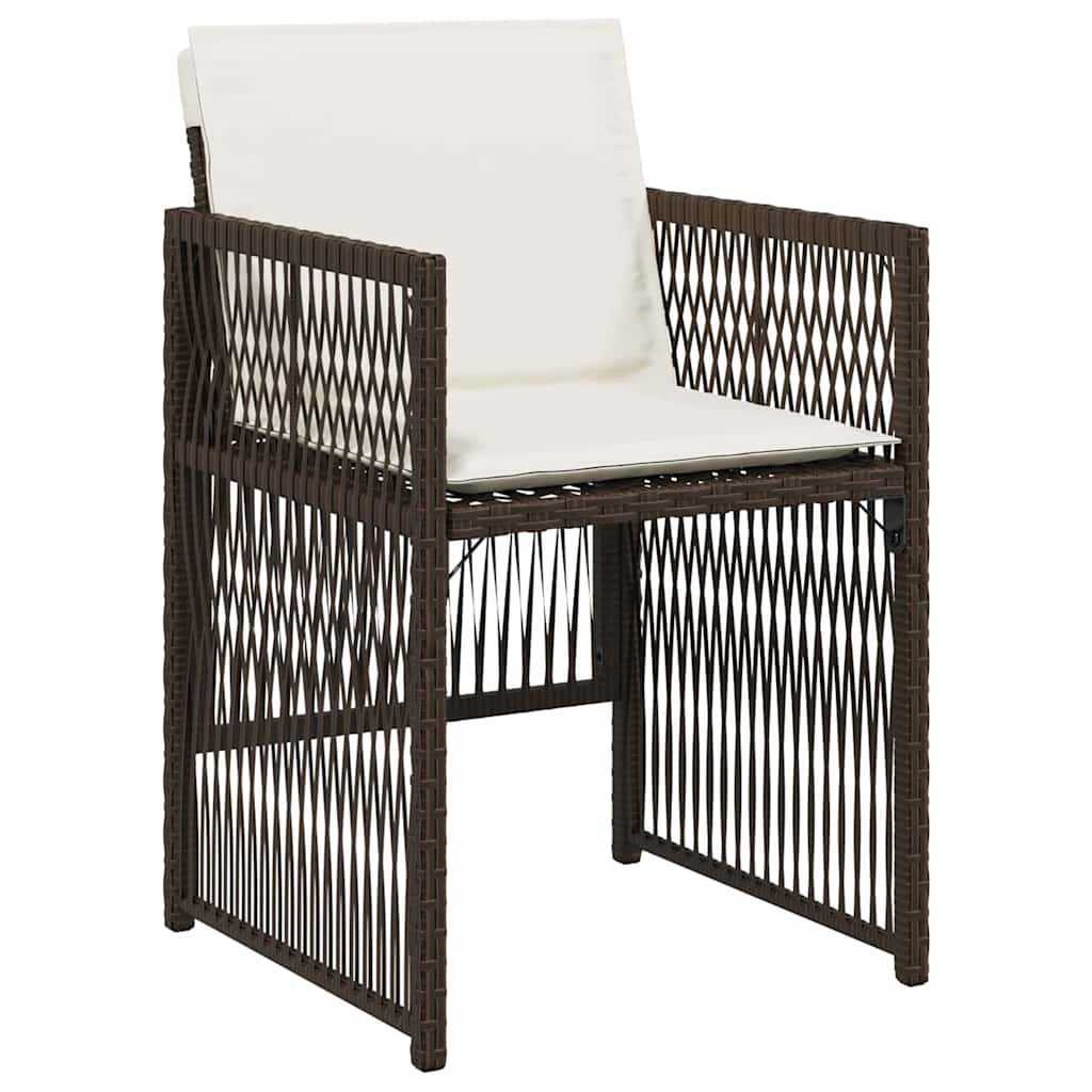 Bruine tuin eetset 5 pcs Bruin Staal
