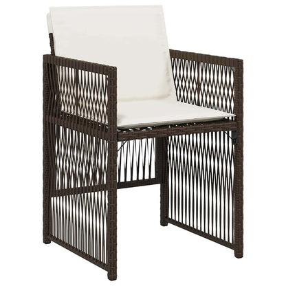 Bruine tuin eetset 5 pcs Bruin Staal