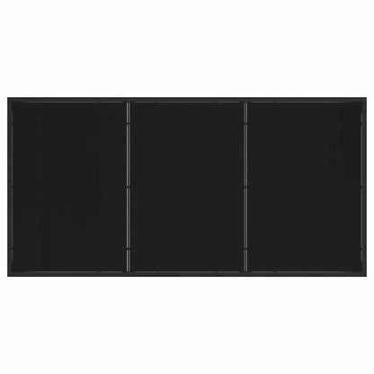 Tuin Eetset 7 pcs Zwart poly rattan