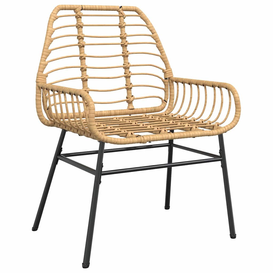 Tuin Eettafelset 7 Pcs Bruin Poly Rattan