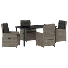 Tuin Eetset 5 pcs Grijs poly rattan