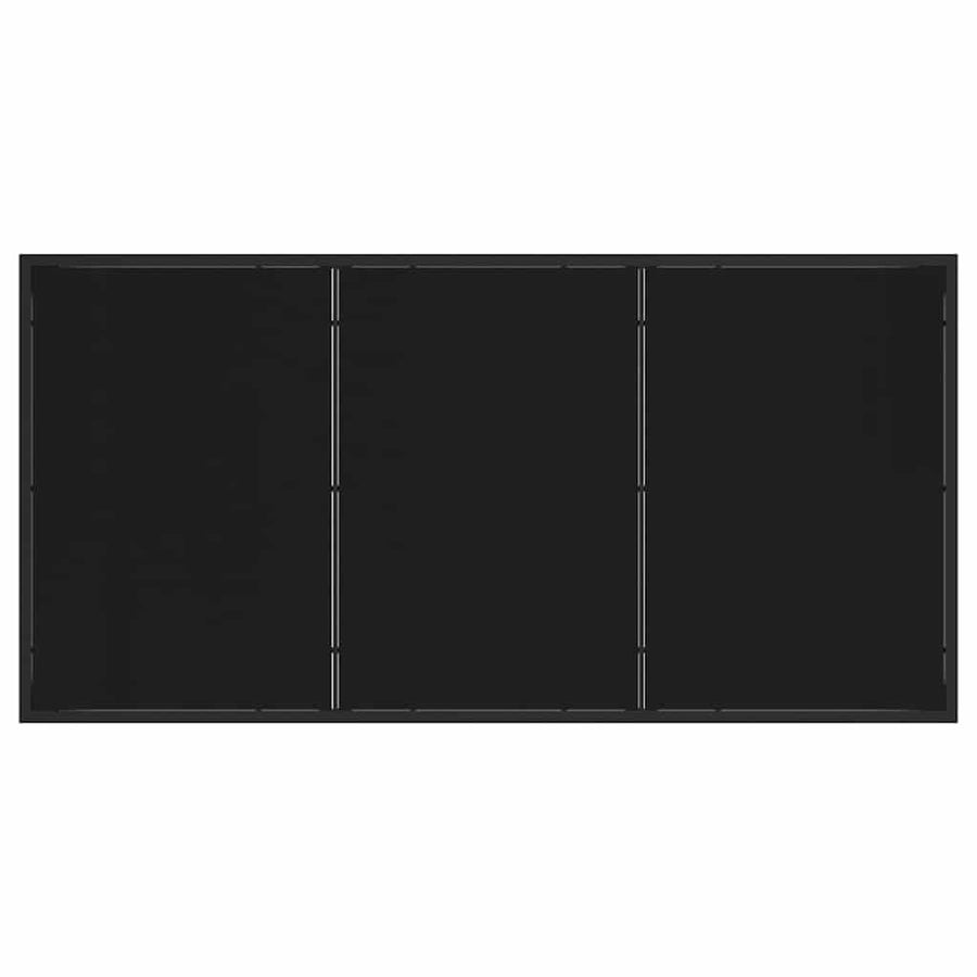 Tuin eettafelset 7 pcs Zwart poly rattan