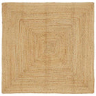 Area Rug Beige 120 x 120 cm Jute