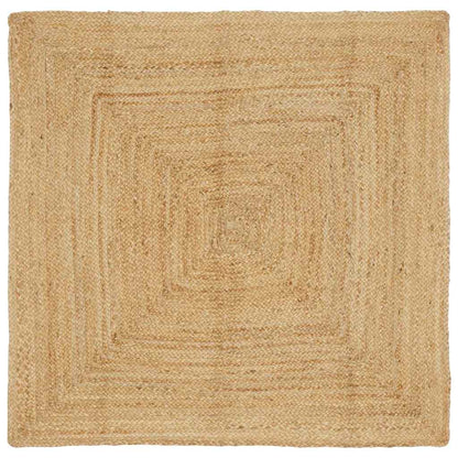Gebied Tapijt Beige 120 x 120 cm Jute