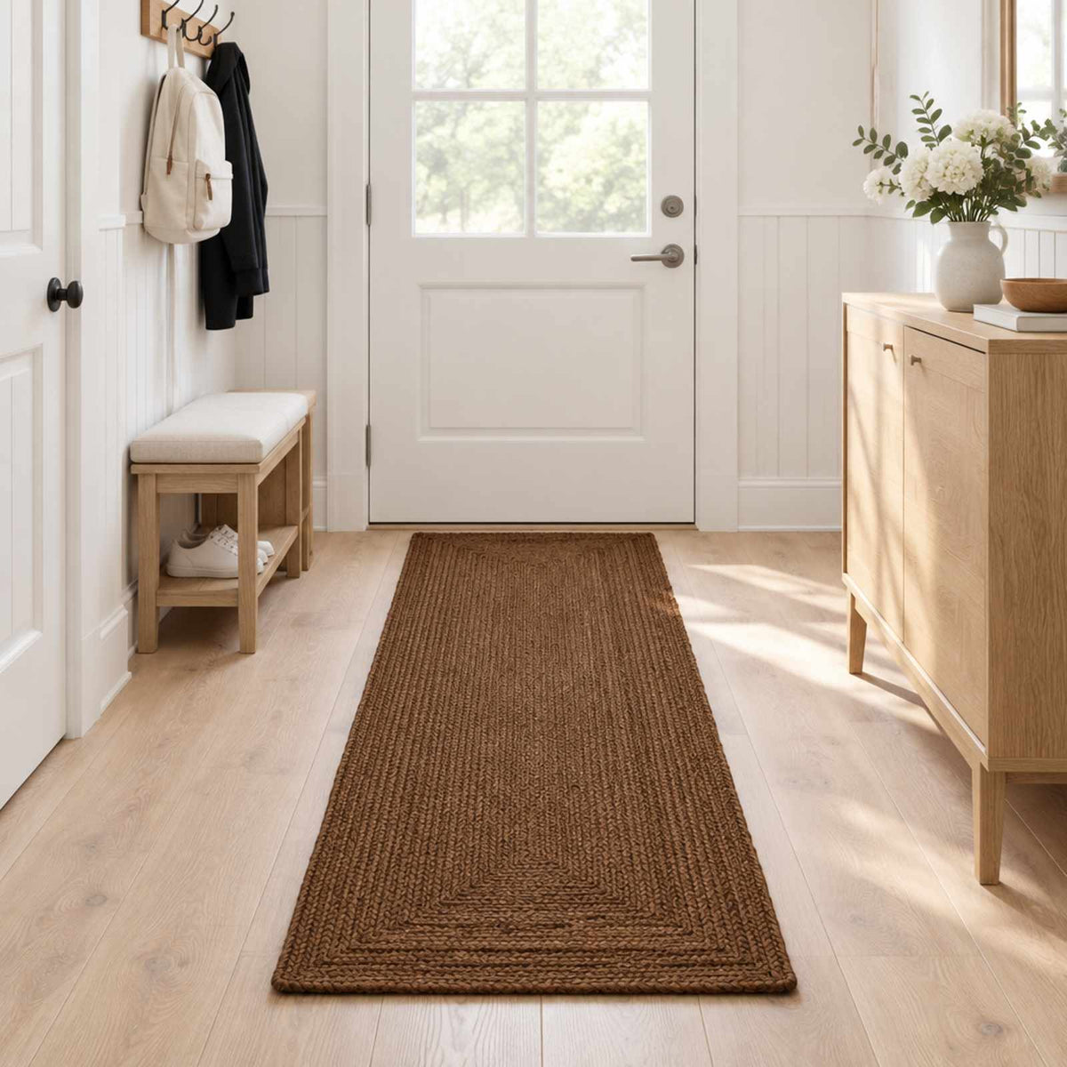 Gebied Tapijt Grijs 60 x 200 cm Jute
