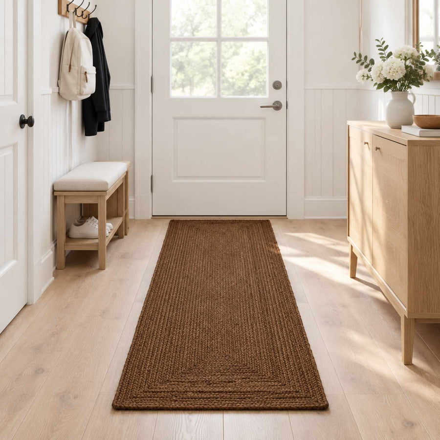 Gebied Tapijt Grijs 60 x 200 cm Jute