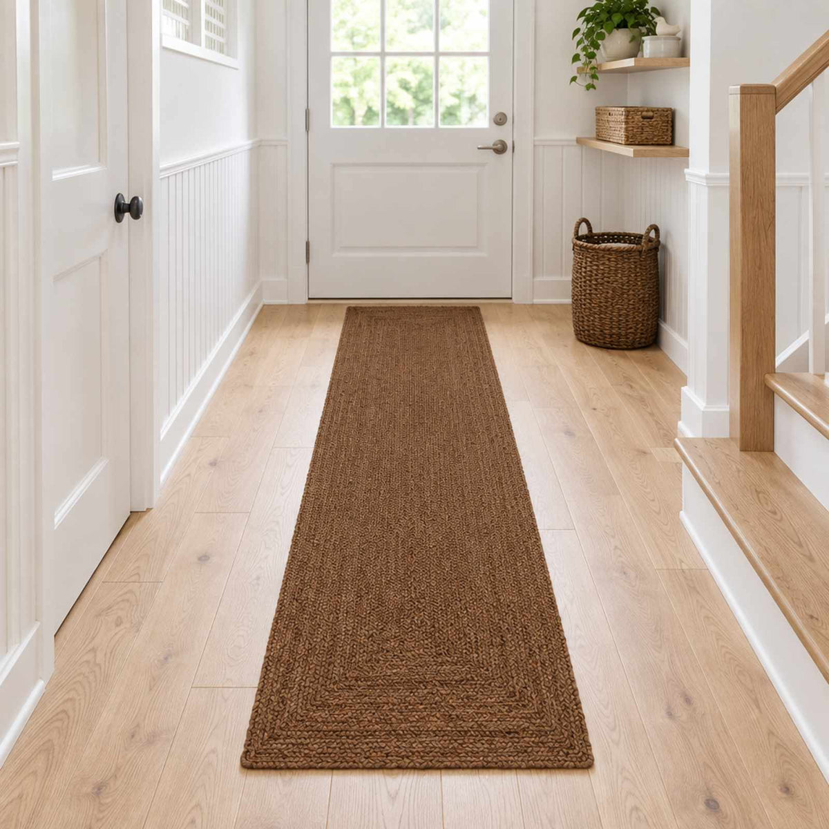 Gebied Tapijt Grijs 60 x 400 cm Jute