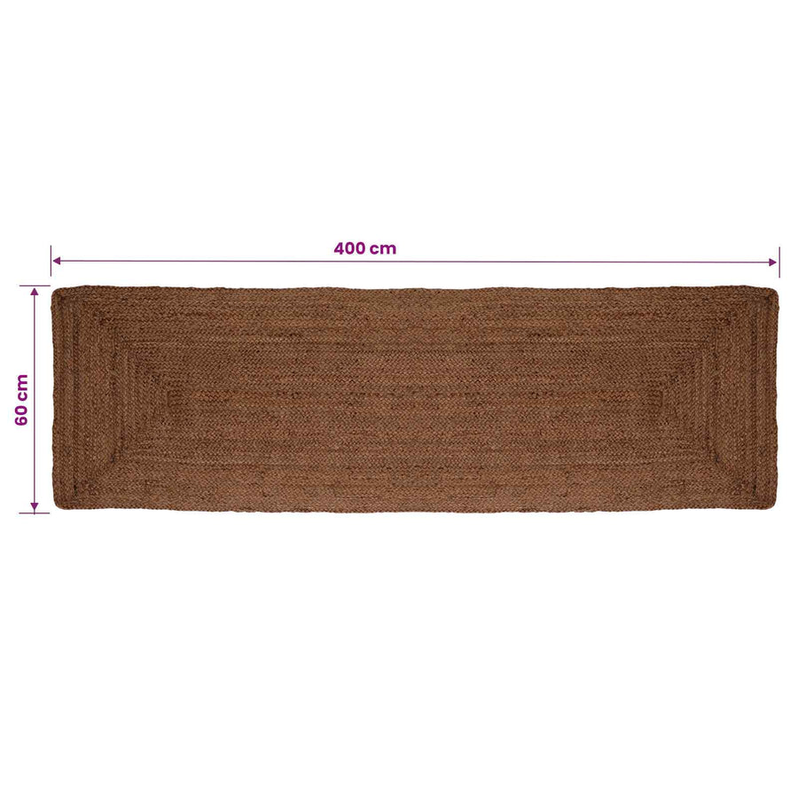 Gebied Tapijt Grijs 60 x 400 cm Jute