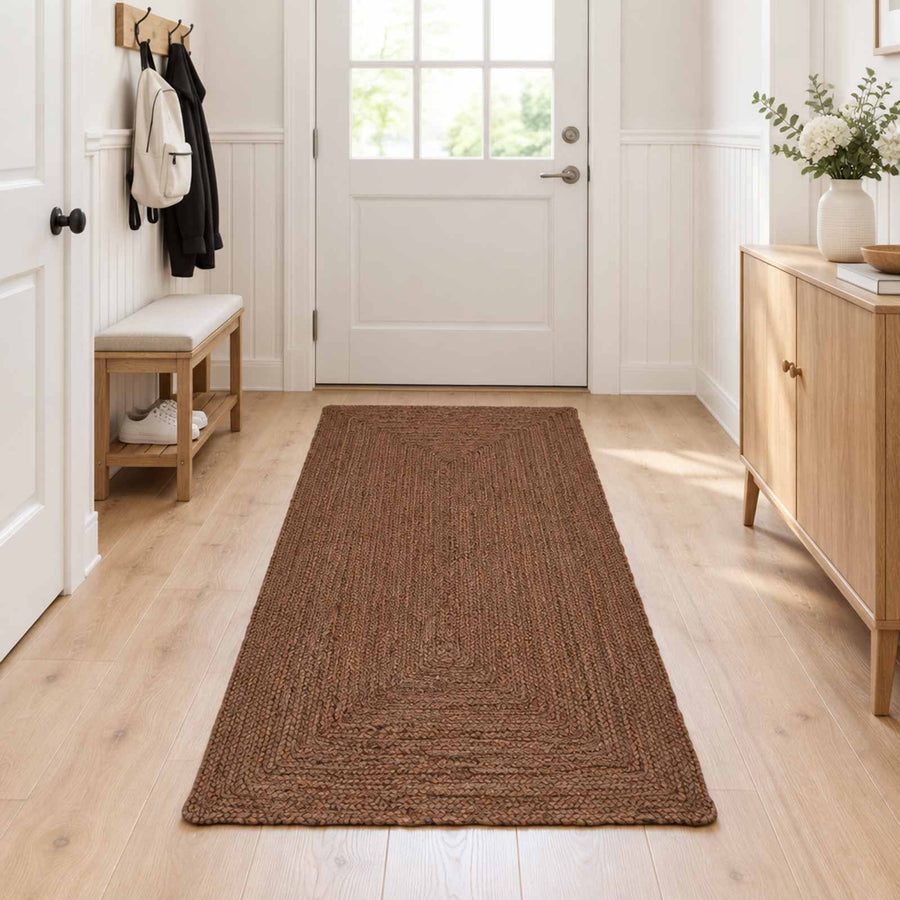 Gebied Tapijt Grijs 80 x 250 cm Jute