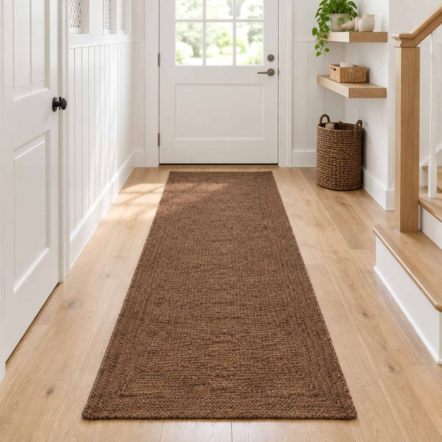 Gebied Tapijt Grijs 80 x 300 cm Jute