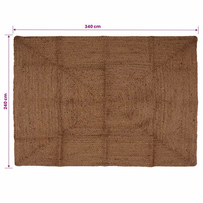Gebied Tapijt Grijs 240 x 340 cm Jute