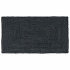 Vloerkleed 60 x 110 cm jute donkergrijs