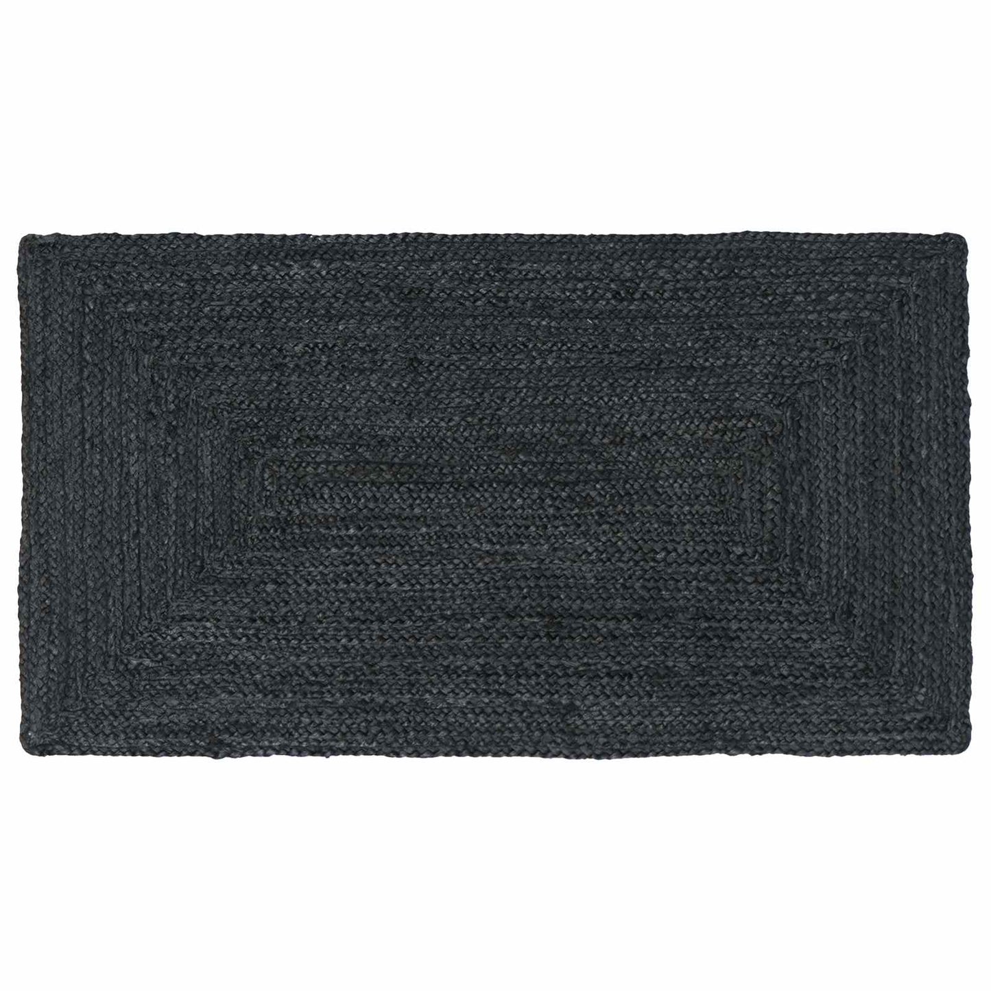 Vloerkleden Rechthoekig Donkergrijs 60 x 110 cm Jute