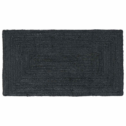 Vloerkleden Rechthoekig Donkergrijs 60 x 110 cm Jute