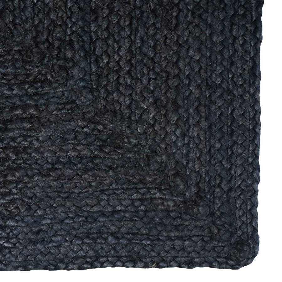 Vloerkleden Rechthoekig Donkergrijs 80 x 200 cm Jute