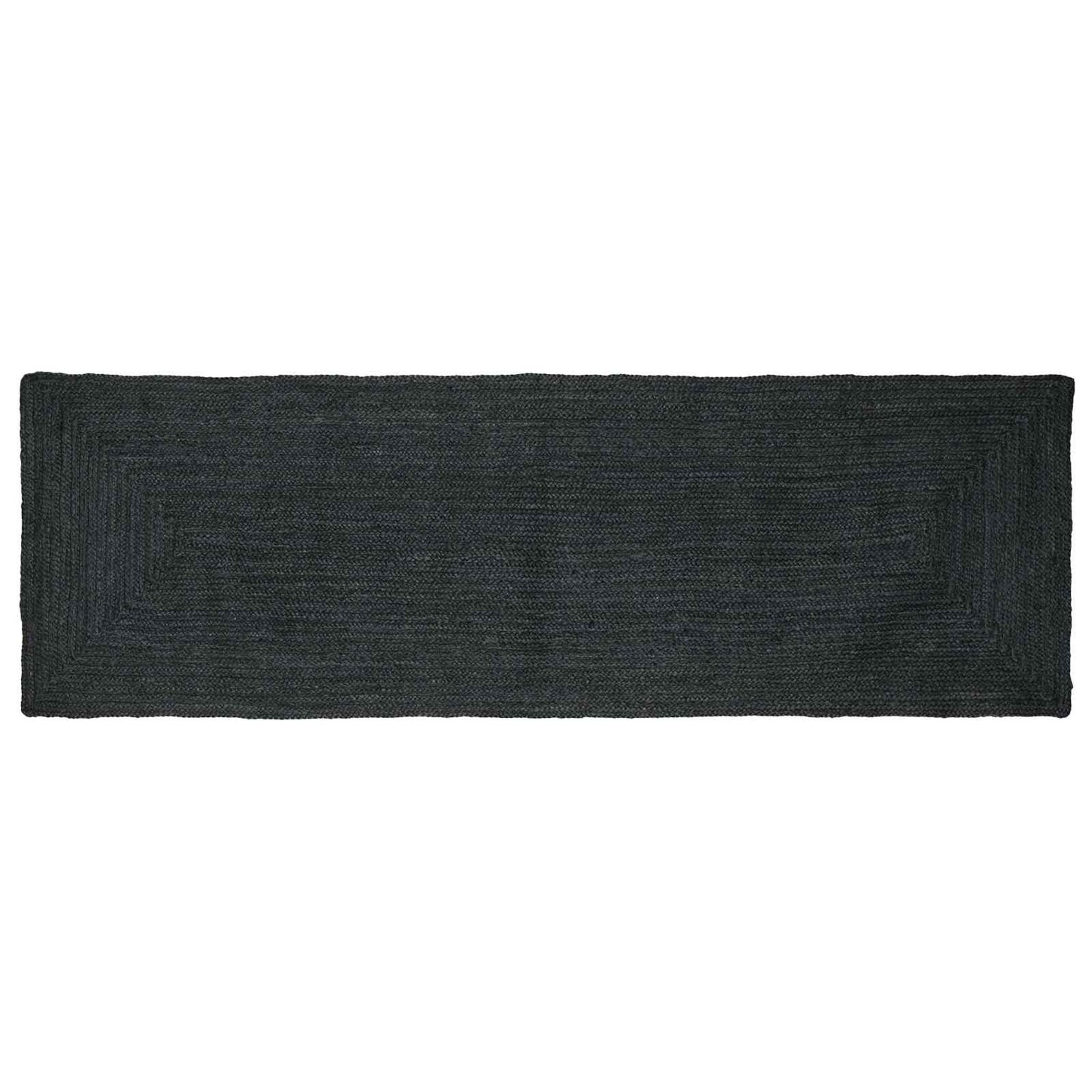 Vloerkleden Rechthoekig Donkergrijs 80 x 250 cm Jute