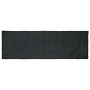 Vloerkleed rechthoekig 80x300 cm donkergrijs jute