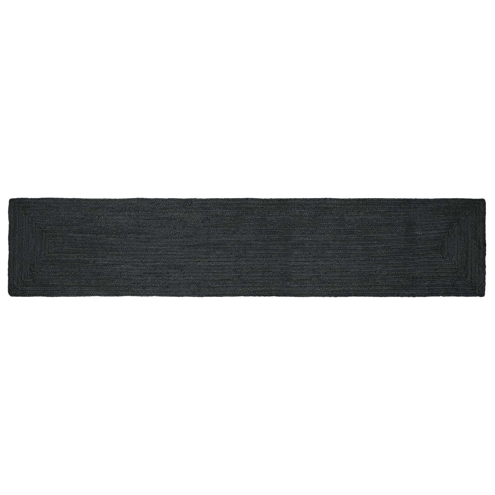 Vloerkleden Rechthoekig Donkergrijs 80 x 400 cm Jute