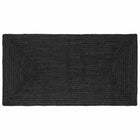 Vloerkleed jute 100 x 200 cm donkergrijs