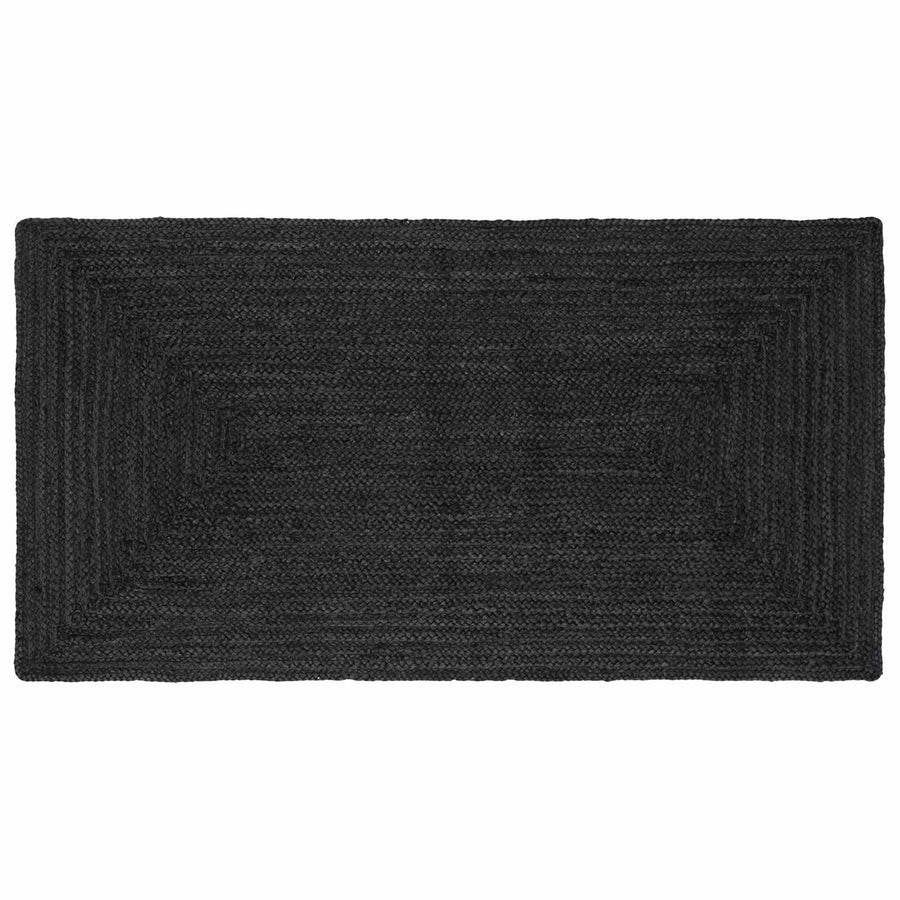 Vloerkleden Rechthoekig Donkergrijs 100 x 200 cm Jute