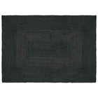 Vloerkleed jute 140 x 200 cm donkergrijs rechthoekig