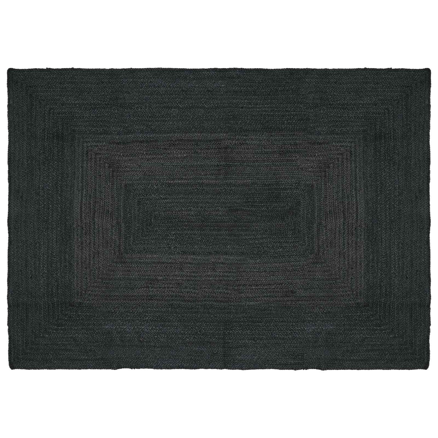 Vloerkleden Rechthoekig Donkergrijs 140 x 200 cm Jute