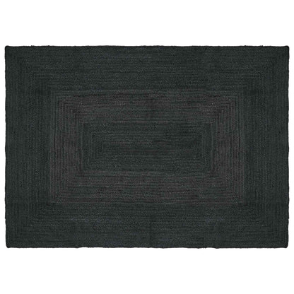 Vloerkleden Rechthoekig Donkergrijs 140 x 200 cm Jute