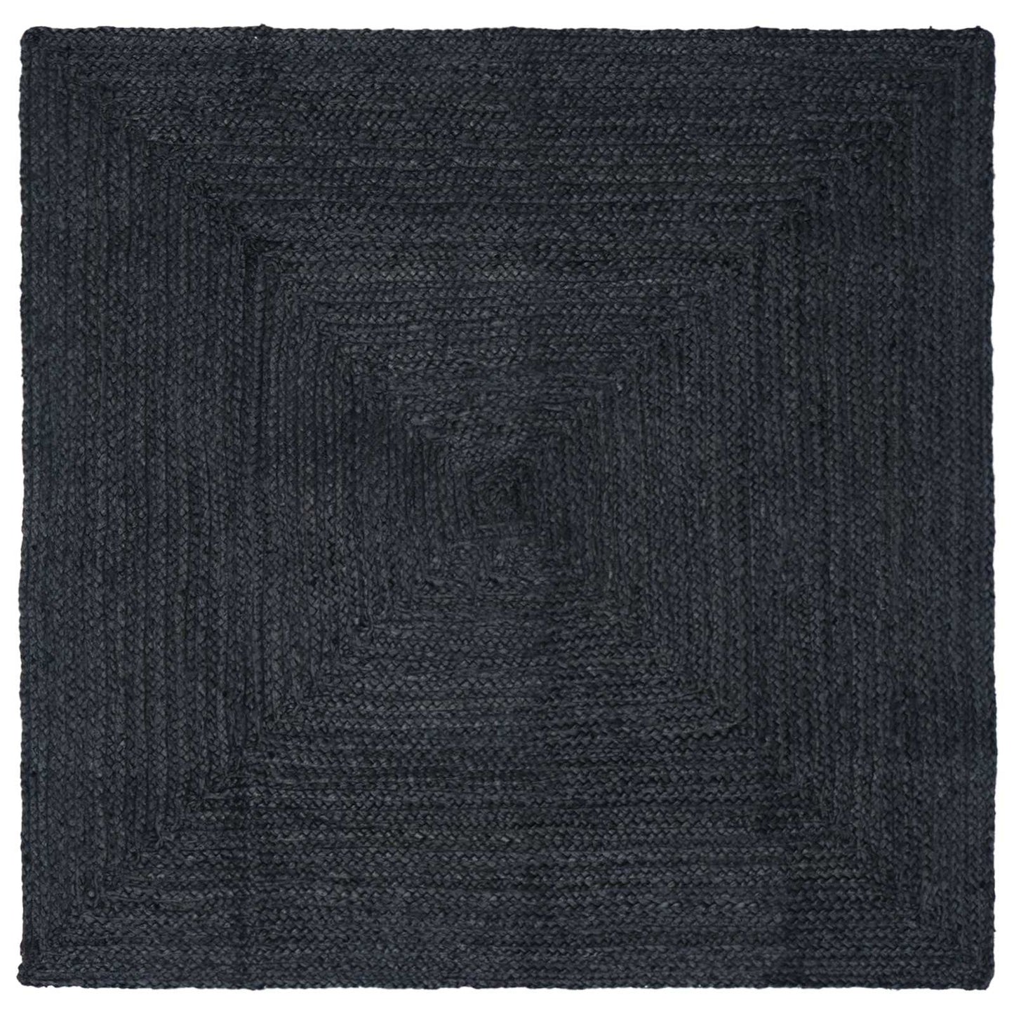 Vloerkleden Vierkant Donkergrijs 160 x 160 cm Jute