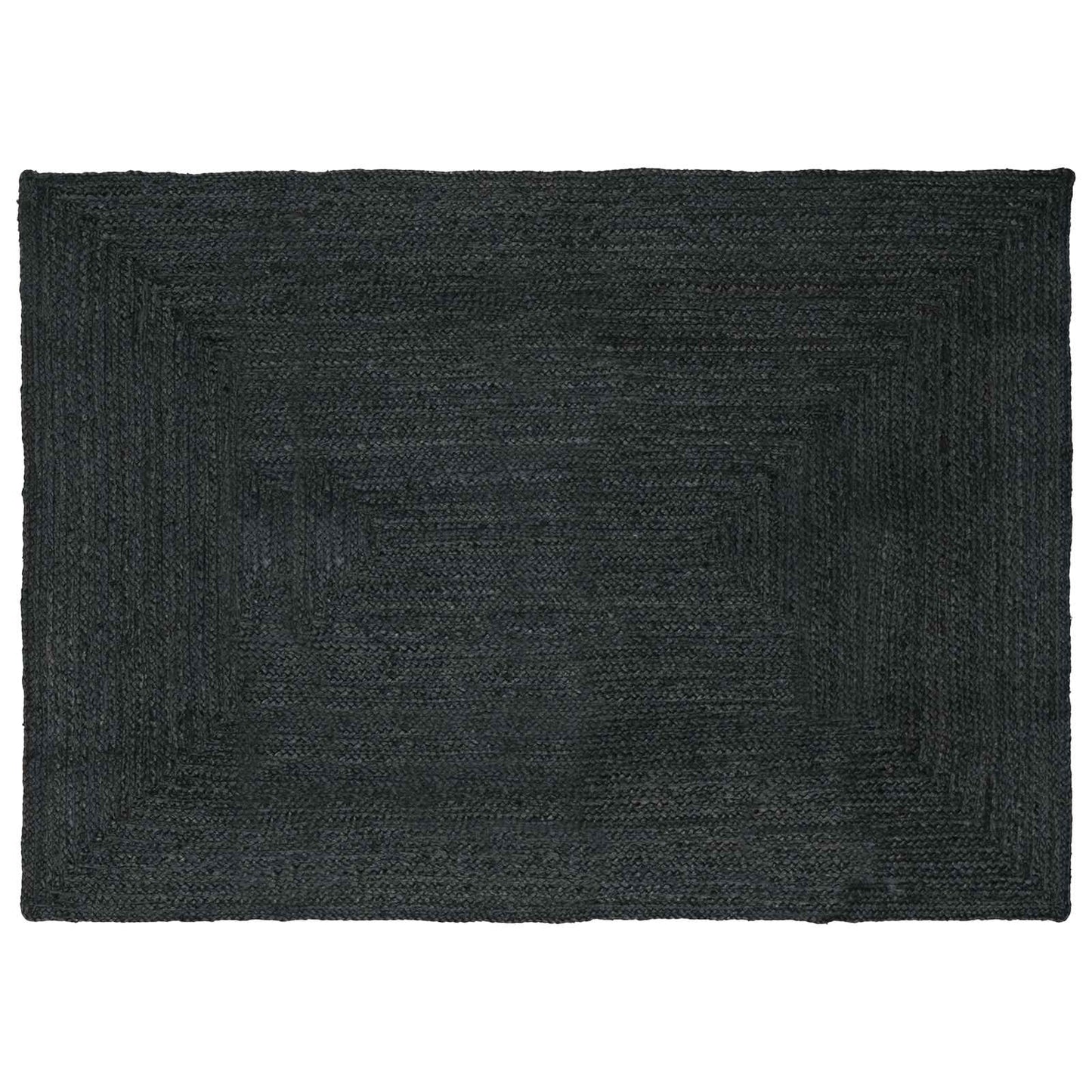Vloerkleden Rechthoekig Donkergrijs 160 x 230 cm Jute