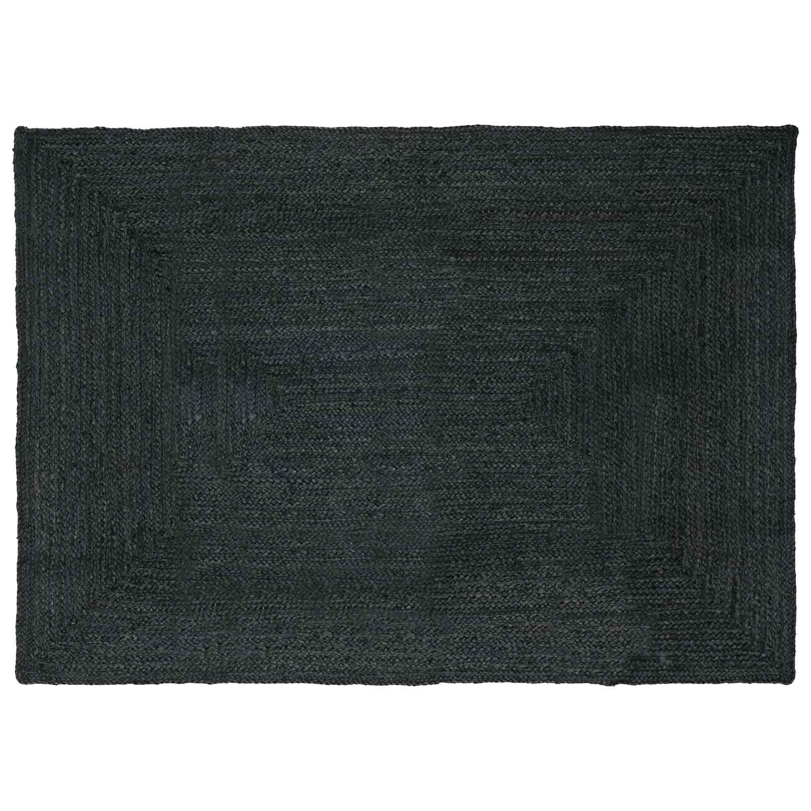 Vloerkleden Rechthoekig Donkergrijs 160 x 230 cm Jute