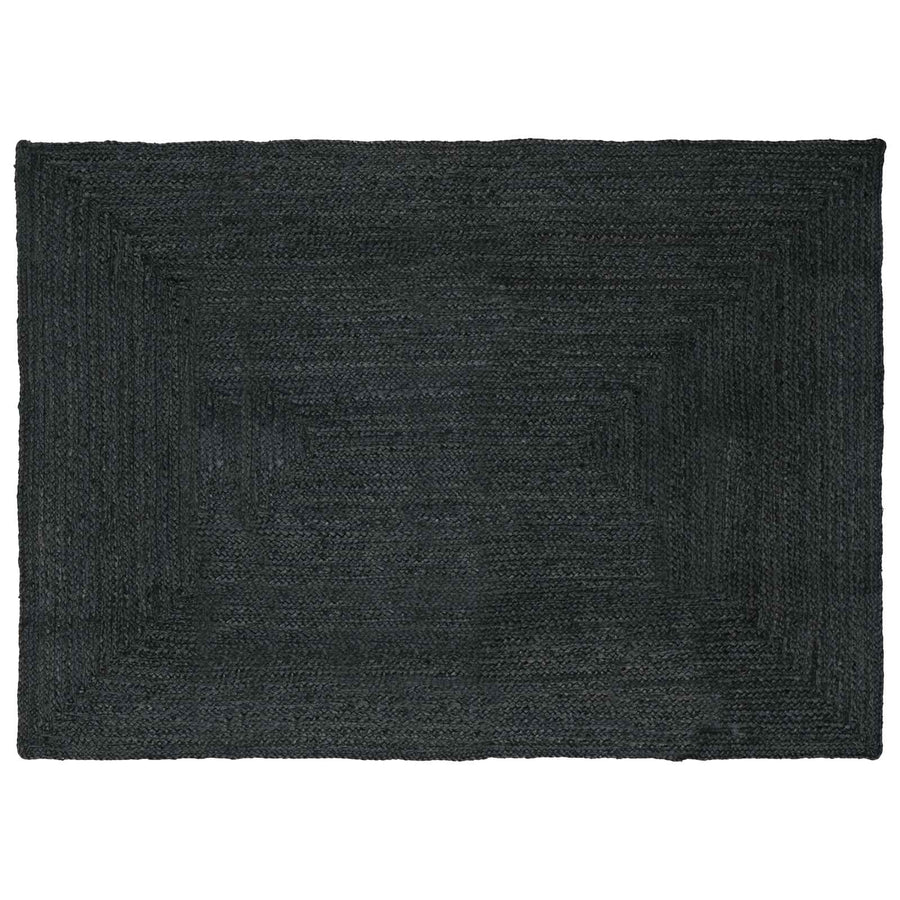 Vloerkleden Rechthoekig Donkergrijs 160 x 230 cm Jute