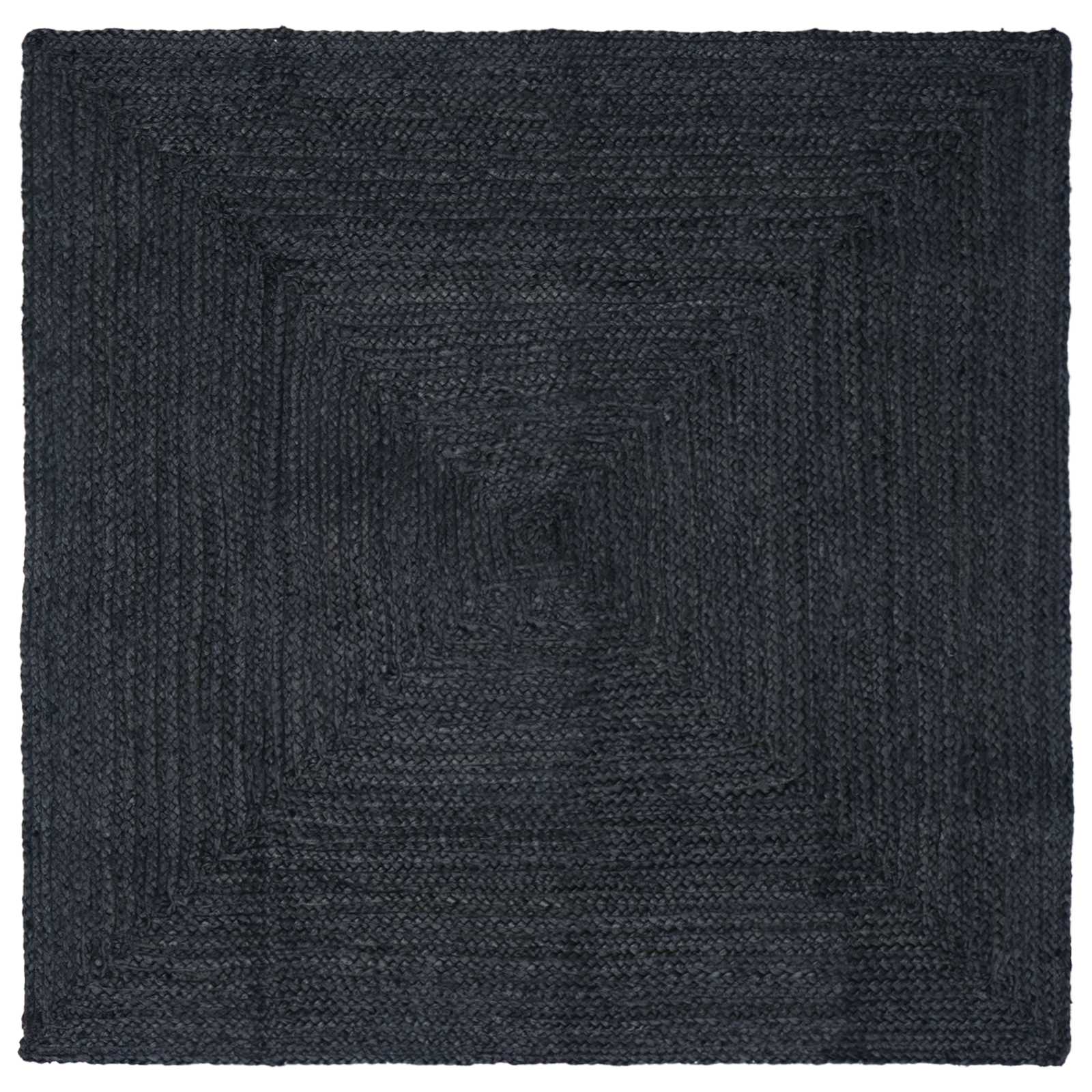 Vloerkleden Vierkant Donkergrijs 200 x 200 cm Jute