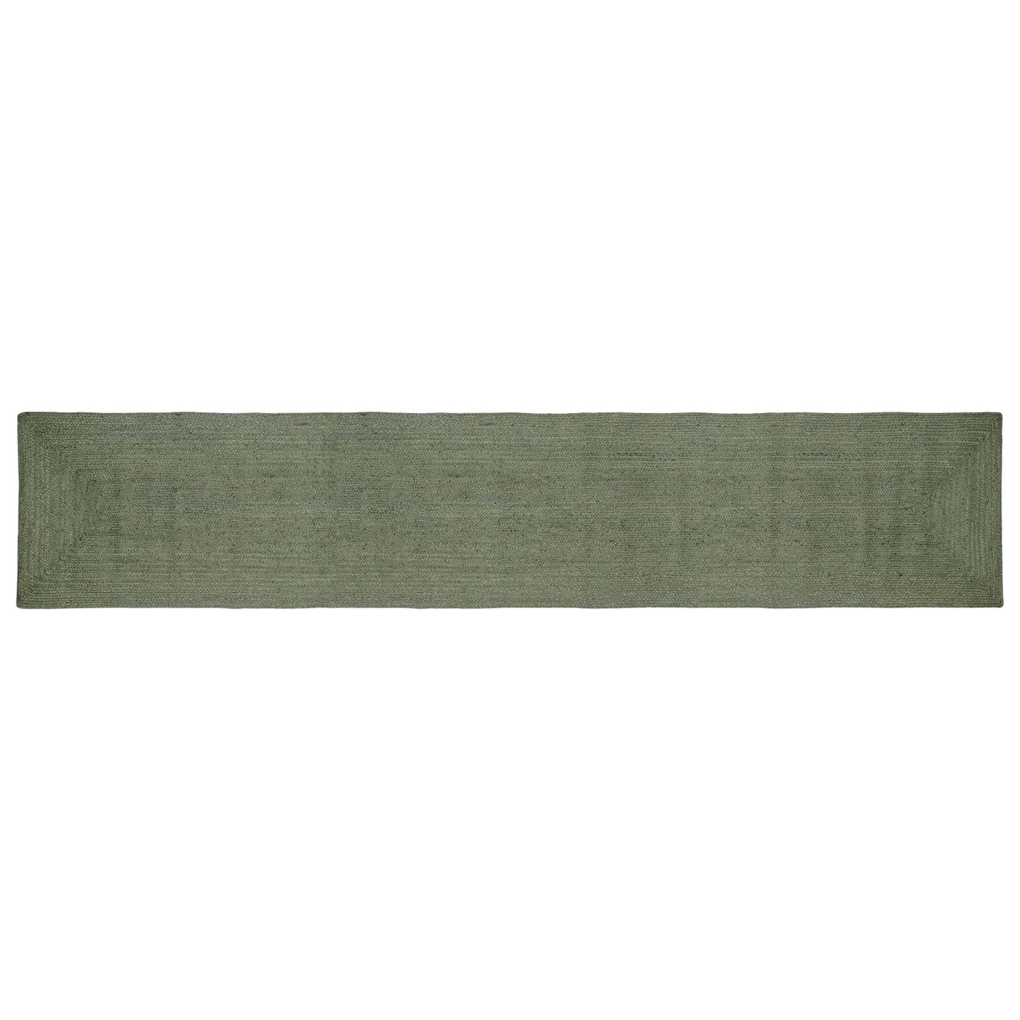 Vloerkleden Rechthoekig Olijfgroen 60 x 400 cm Jute