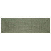 Vloerkleed 80 x 300 cm olijfgroen jute