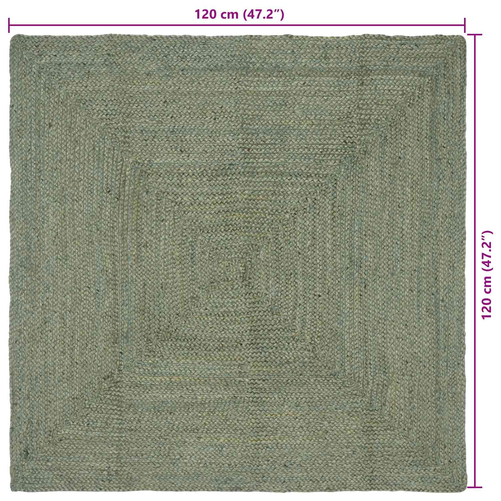 Vloerkleden Rechthoekig Olijfgroen 120 x 120 cm