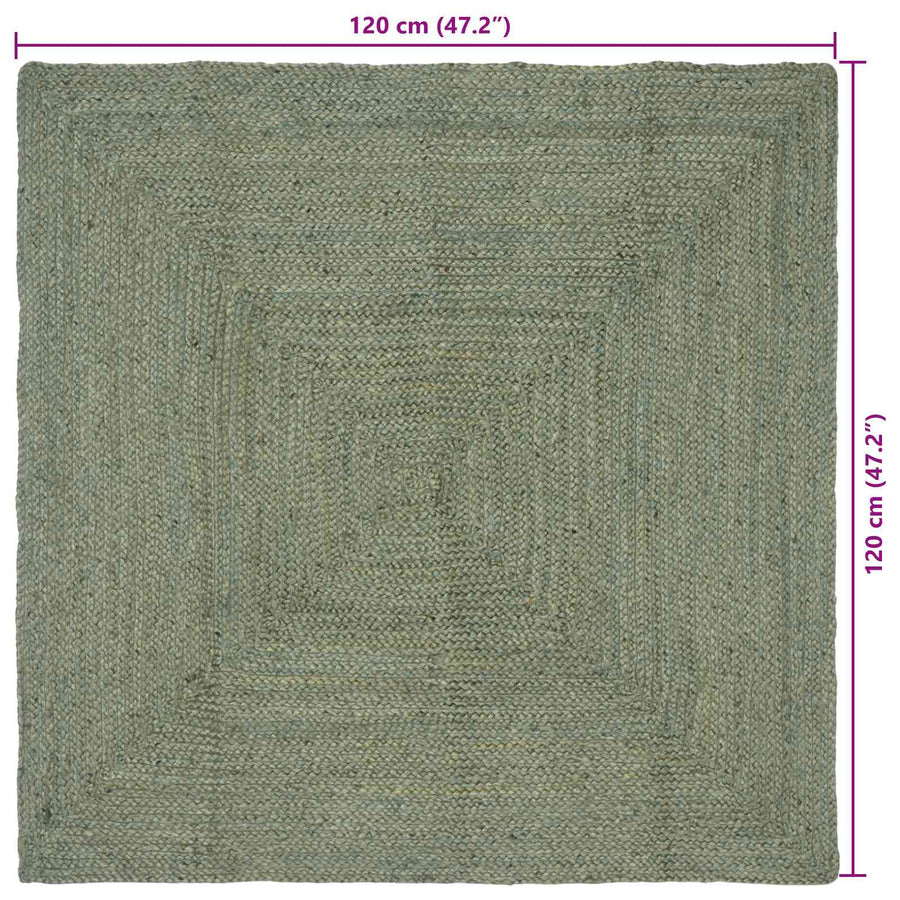 Vloerkleden Rechthoekig Olijfgroen 120 x 120 cm