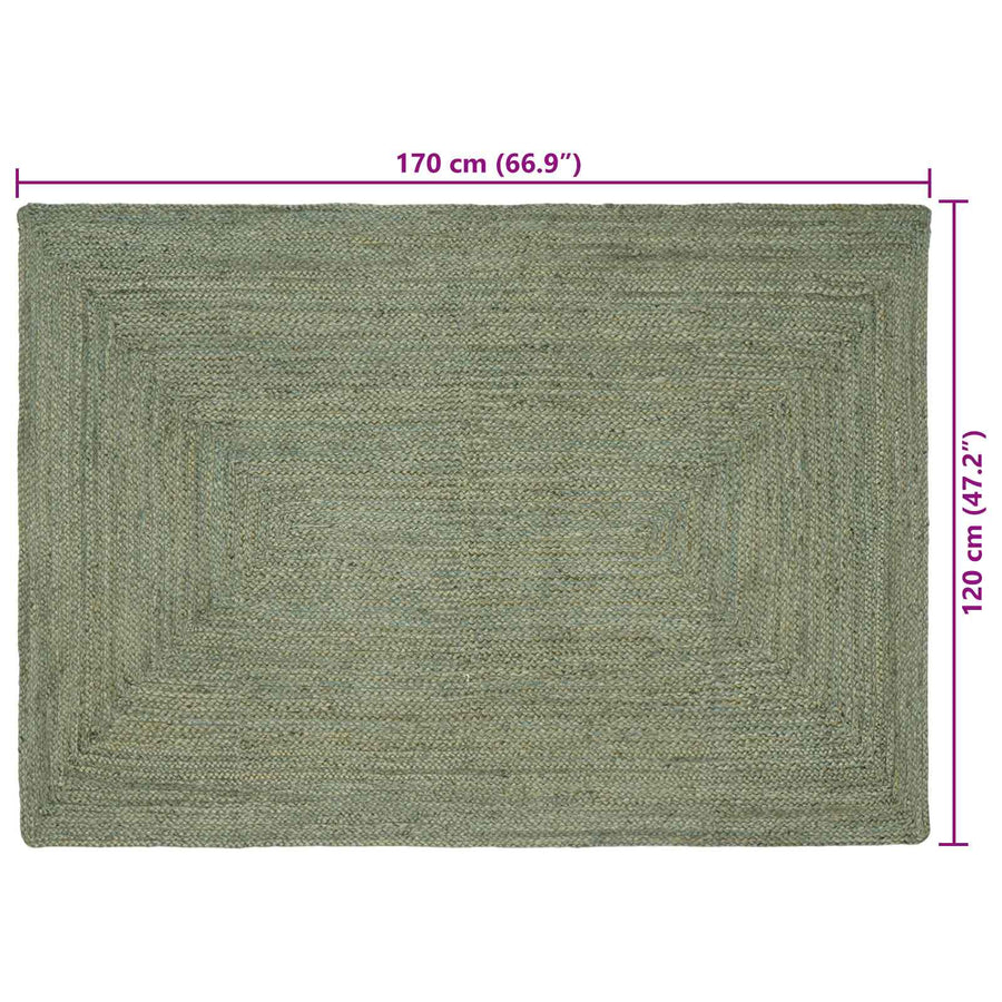 Vloerkleden Rechthoekig Olijfgroen 120 x 170 cm