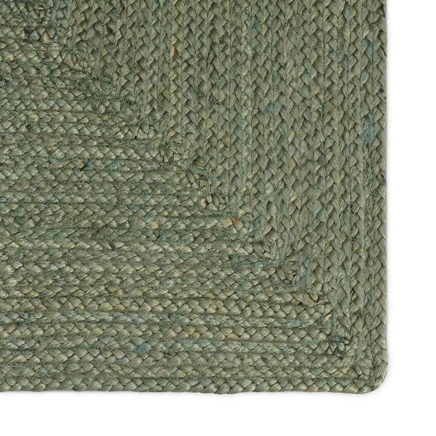 Vloerkleden Rechthoekig Olijfgroen 140 x 200 cm Jute