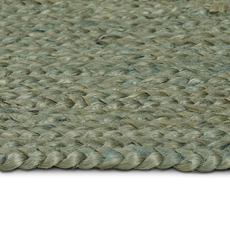Vloerkleden Rechthoekig Olijfgroen 140 x 200 cm Jute