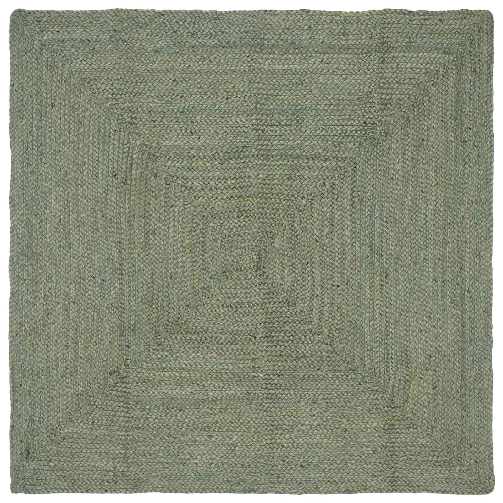 Vloerkleden Rechthoekig Olijfgroen 160 x 160 cm Jute