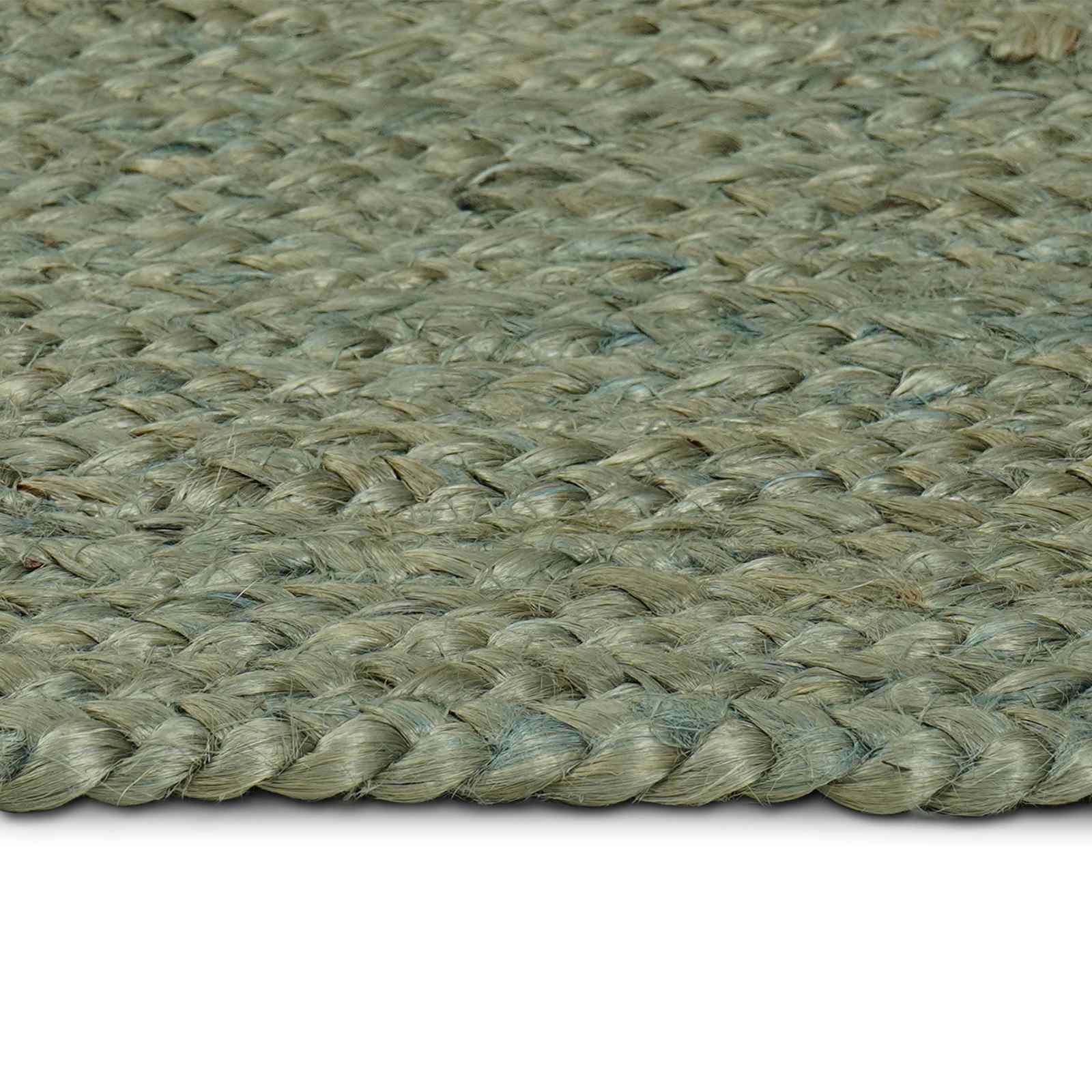 Vloerkleden Vierkant Olijfgroen 200 x 200 cm Jute