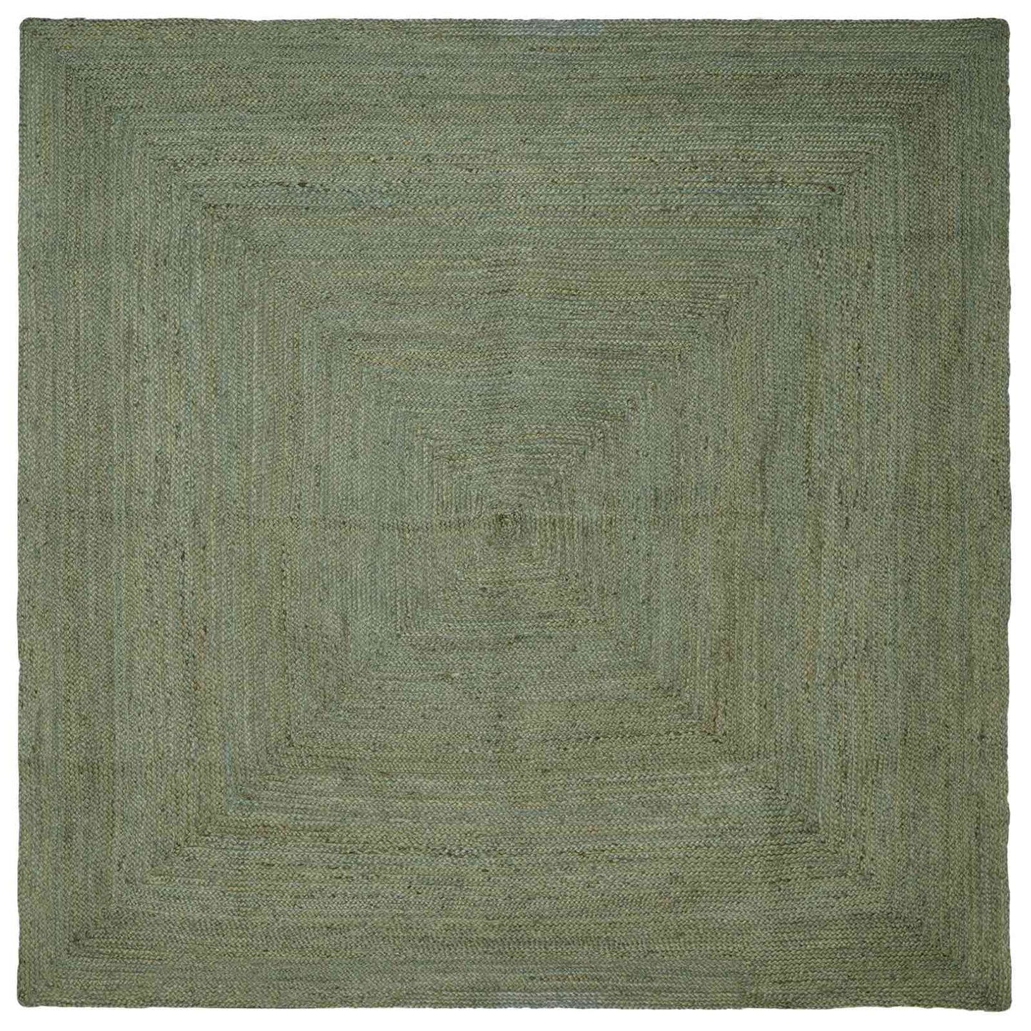 Vloerkleden Vierkant Olijfgroen 200 x 200 cm Jute